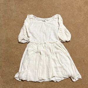 Charming Off White Kids Dress